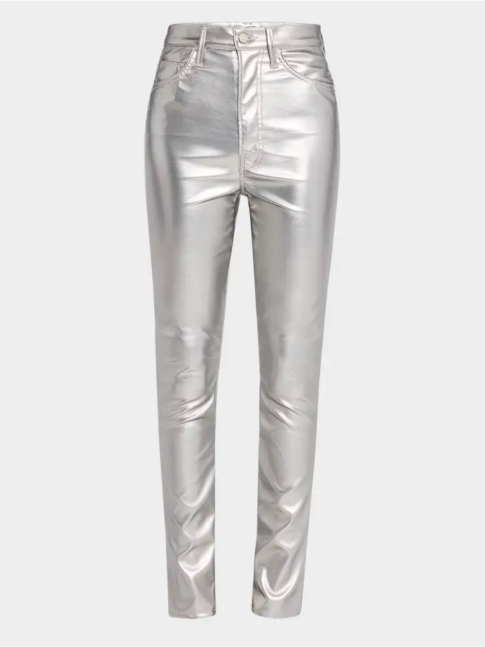 Mother High Rise Rail Skimp Silver Dagger Jeans Size 27, NWT